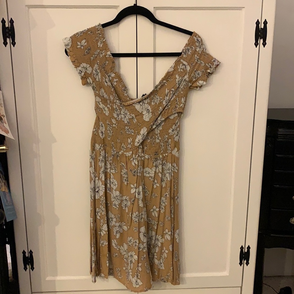 Smocked mini dress
